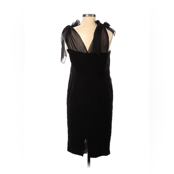 Alberta Ferretti Black Cocktail Dress Size 6 - Picture 1 of 2